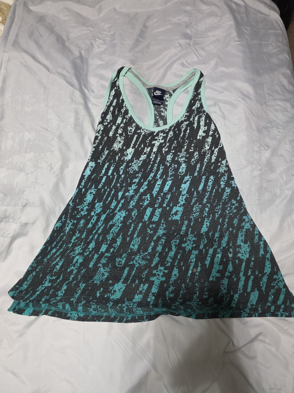 Nike Women’s Teal and Black Racerback Tank Top